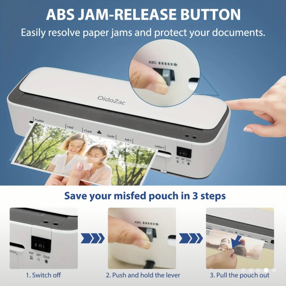 11 in 1 Multifunctional White and Black Paper Cutter and laminating machine - Picture 5 of 9